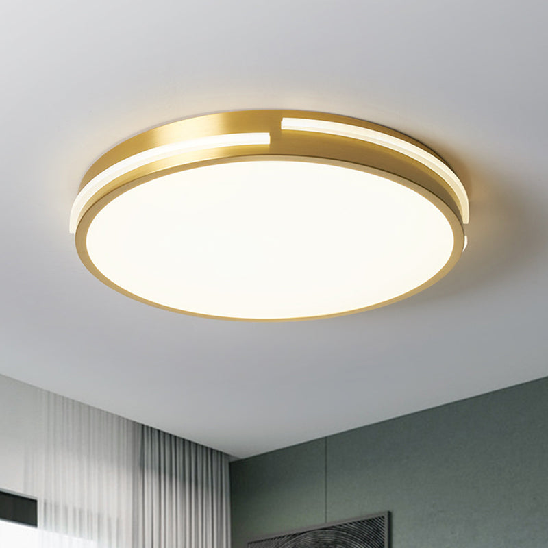 Contemporary Round Flush Mount Ceiling Light Fixture - Acrylic Ideal For Living Room