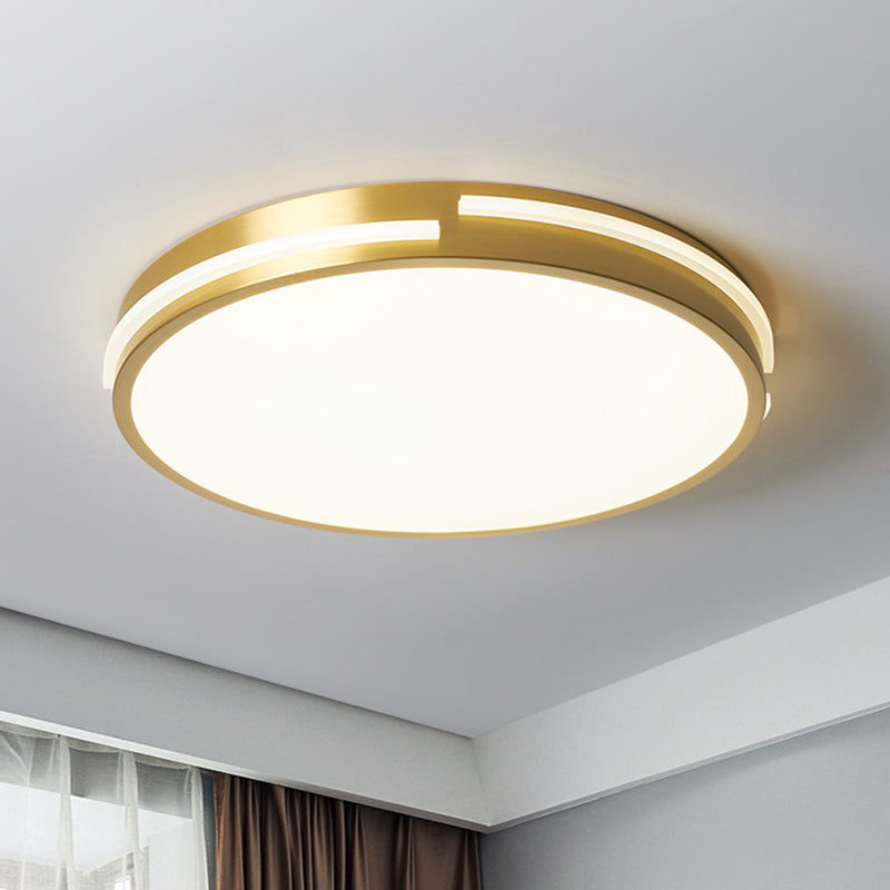 Contemporary Round Flush Mount Ceiling Light Fixture - Acrylic Ideal For Living Room