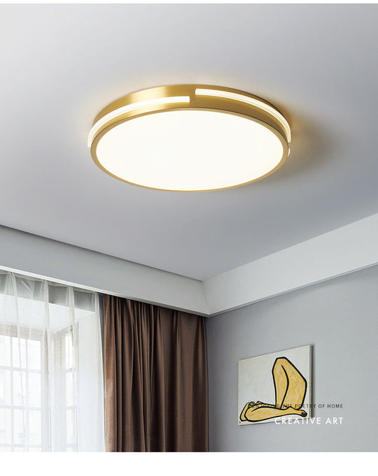 Contemporary Round Flush Mount Ceiling Light Fixture - Acrylic Ideal For Living Room