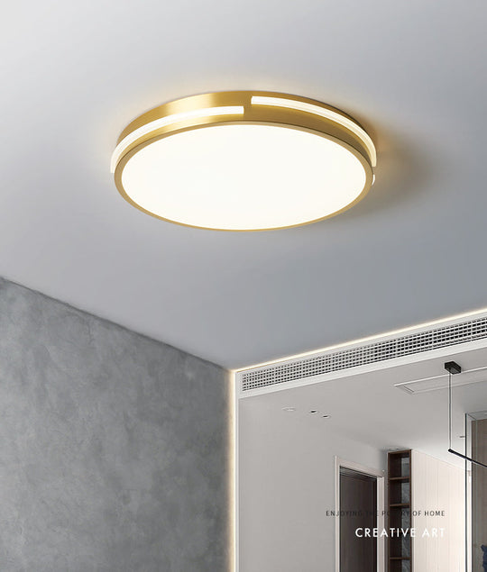 Contemporary Round Flush Mount Ceiling Light Fixture - Acrylic Ideal For Living Room