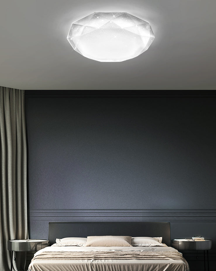 Contemporary Geometric Flush Mount Acrylic Ceiling Light For Bedroom