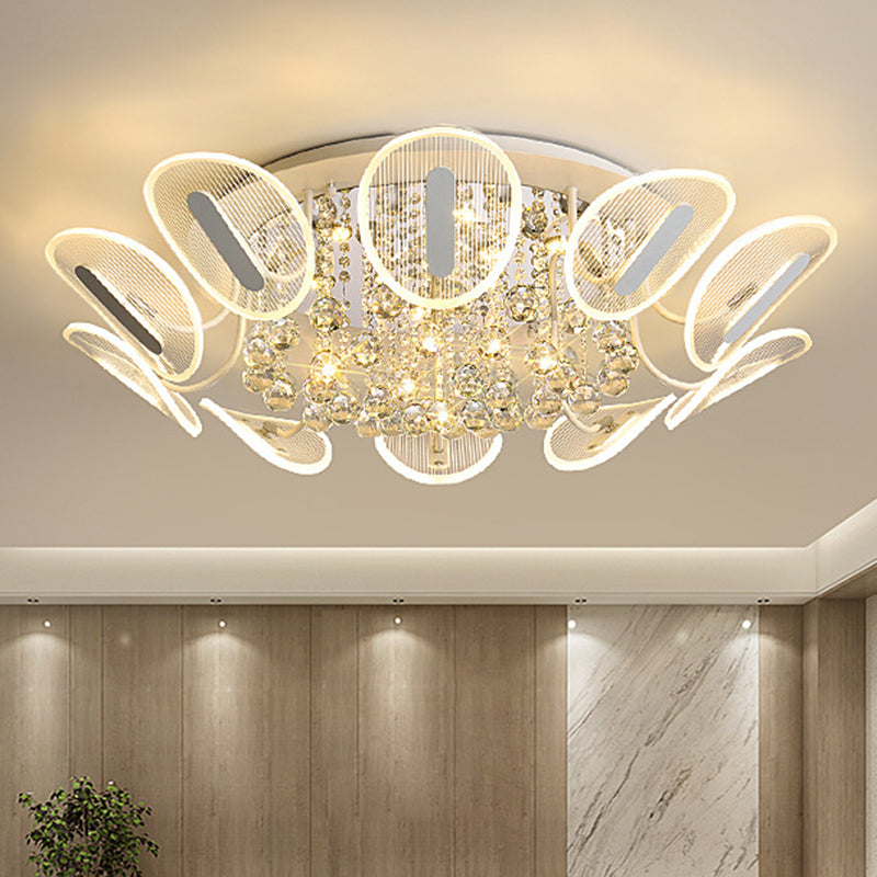 Contemporary Metal Flush Mount Ceiling Light For Bedroom