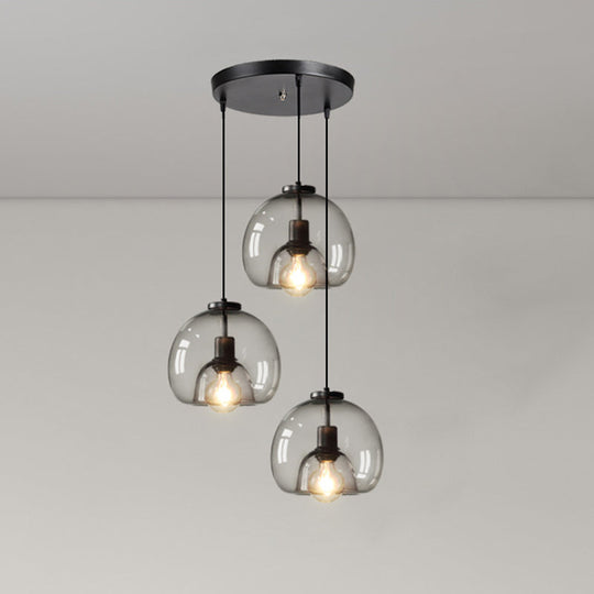 Minimalist Black Glass Pendant Light For Modern Dining Rooms