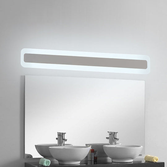 Waterproof Led Vanity Light - Modern Acrylic Design | High Brightness Sconce For Bathroom White /