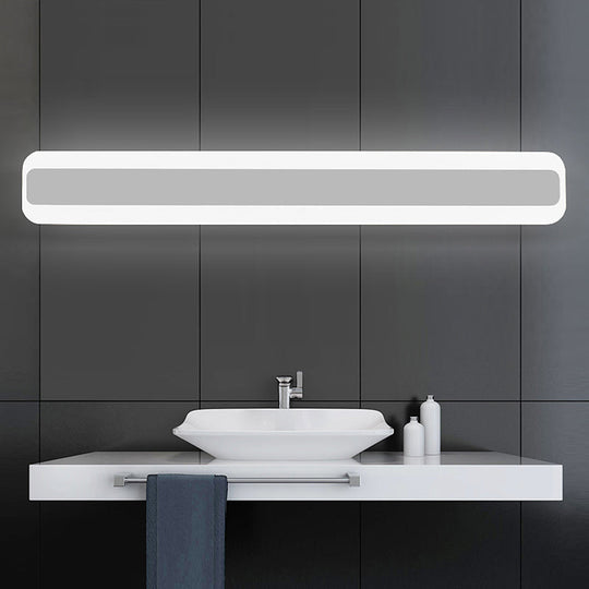 Waterproof Led Wall Mount Light Fixture - Nordic Acrylic Vanity Sconce For Bathrooms