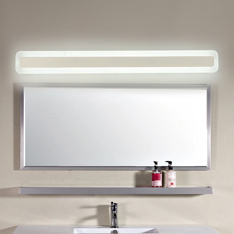 Waterproof Led Wall Mount Light Fixture - Nordic Acrylic Vanity Sconce For Bathrooms