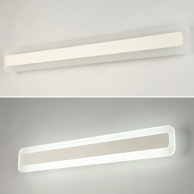 Waterproof Led Wall Mount Light Fixture - Nordic Acrylic Vanity Sconce For Bathrooms