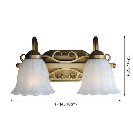 Bronze Vanity Wall Light Fixtures | Down Lighting Mounted Mirror Front