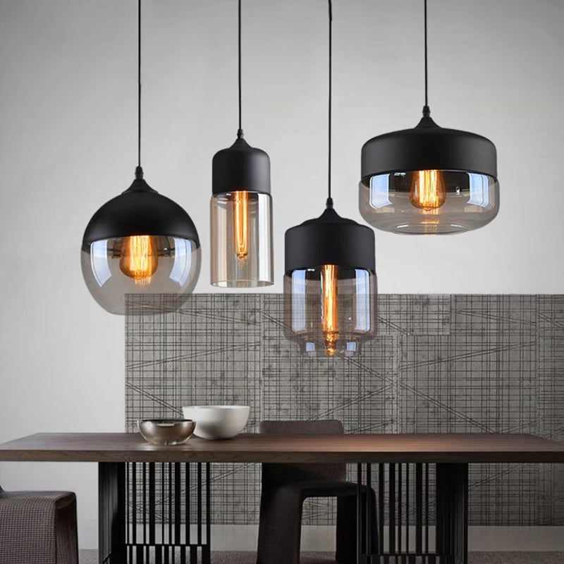 Emma - Retro Industrial Style Glass Pendant Ceiling Lights for Restaurant