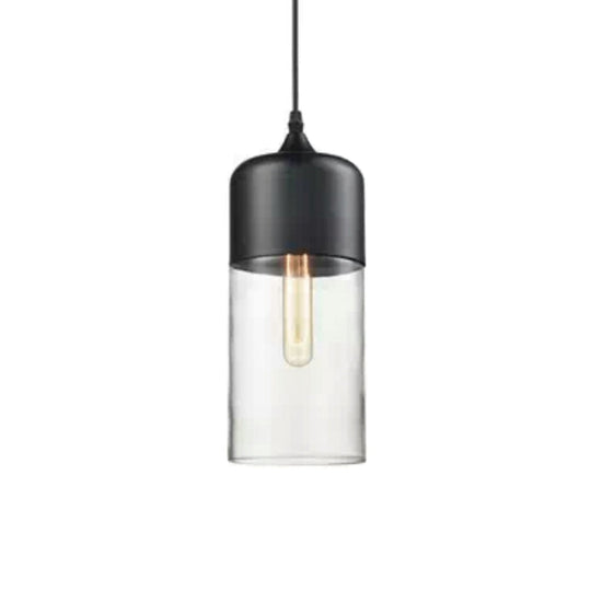 1 Light Pendant Lighting Retro Industrial Style Glass Pendant Ceiling Lights for Restaurant