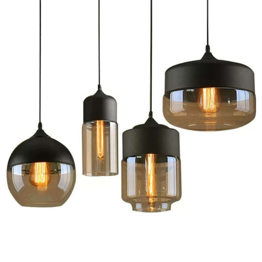 Emma - Retro Industrial Style Glass Pendant Ceiling Lights for Restaurant