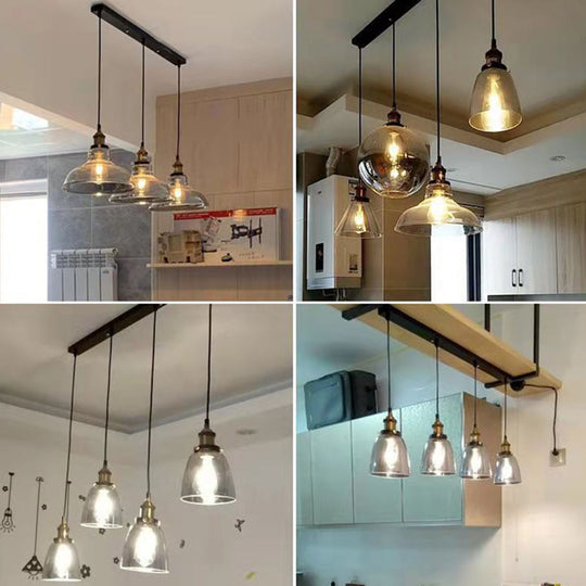 Nordic Industrial Mirrored Glass Pendant Ceiling Light With 1 Hanging