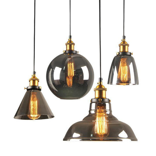 Nordic Industrial Mirrored Glass Pendant Ceiling Light With 1 Hanging