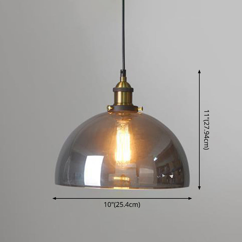 Nordic Industrial Mirrored Glass Pendant Ceiling Light With 1 Hanging