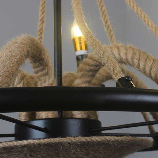 Industrial Metal Pendant Lights With Cage Design - Perfect For Restaurant Décor