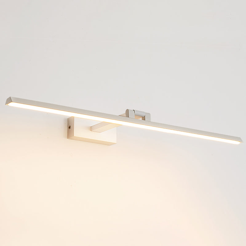 Minimalist Metal Led Vanity Light - Single Fixture Modern Style