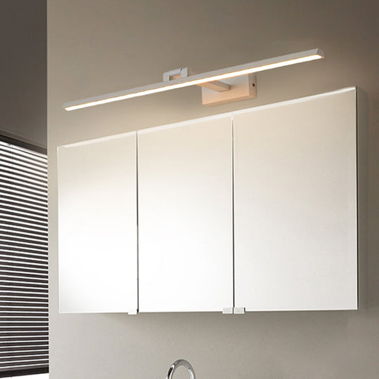 Minimalist Metal Led Vanity Light - Single Fixture Modern Style