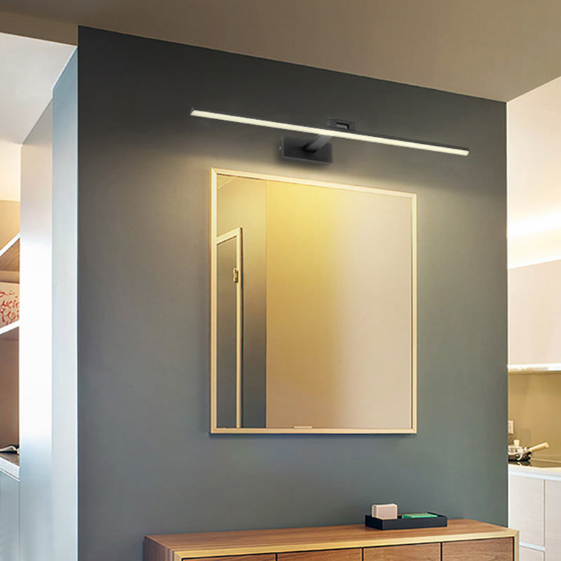 Minimalist Metal Led Vanity Light - Single Fixture Modern Style