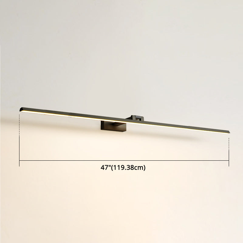 Minimalist Metal Led Vanity Light - Single Fixture Modern Style