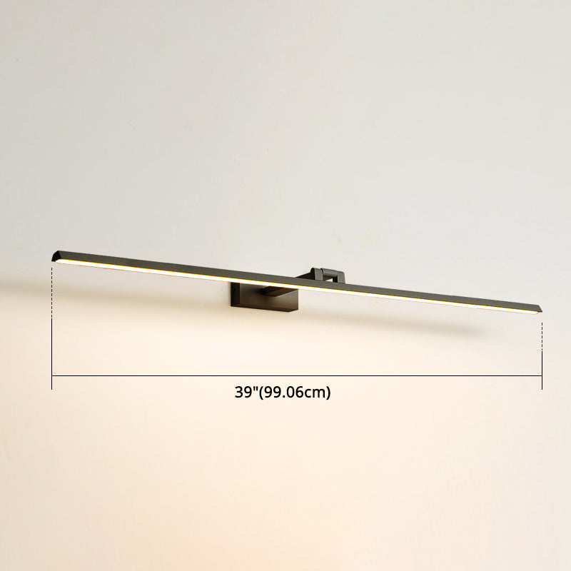 Minimalist Metal Led Vanity Light - Single Fixture Modern Style