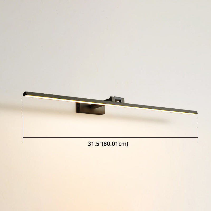 Minimalist Metal Led Vanity Light - Single Fixture Modern Style