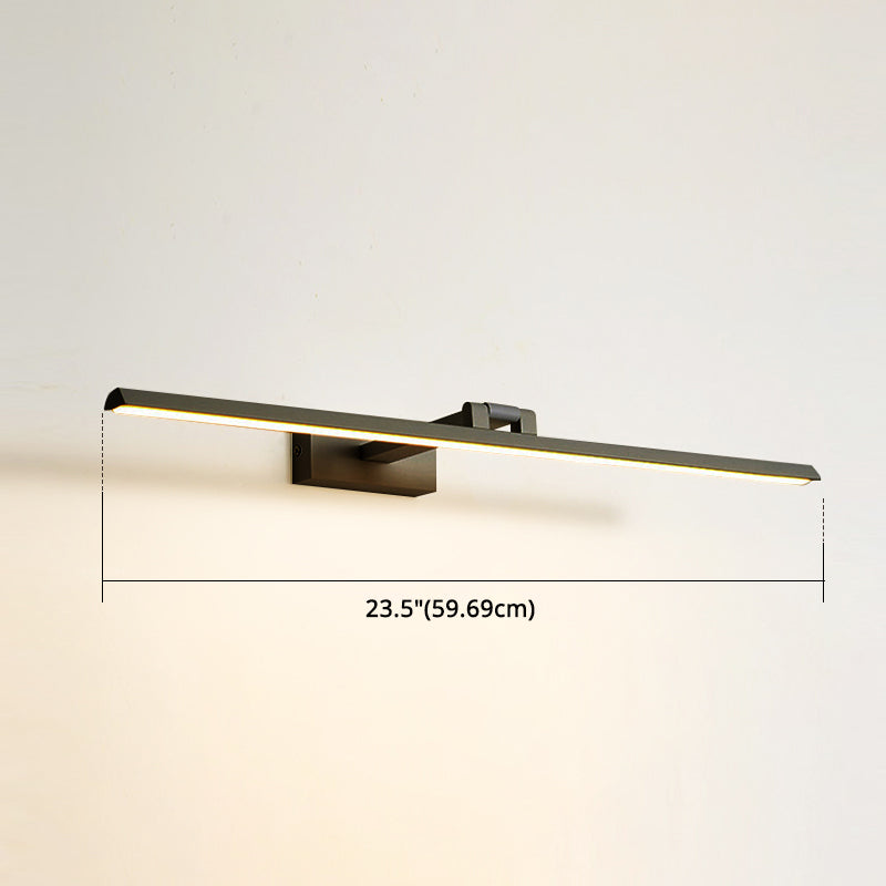 Minimalist Metal Led Vanity Light - Single Fixture Modern Style