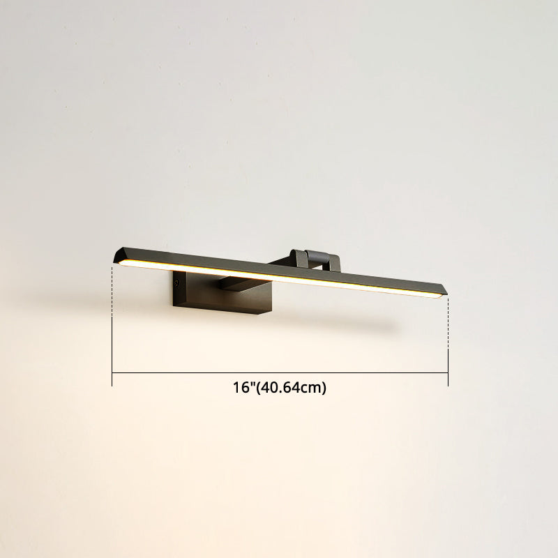 Minimalist Metal Led Vanity Light - Single Fixture Modern Style