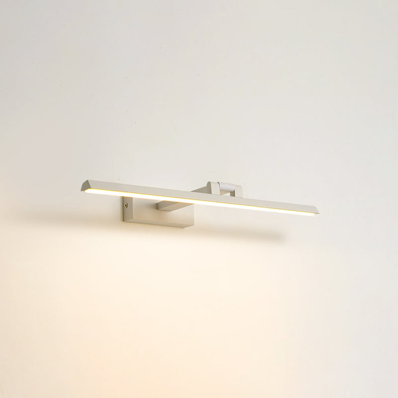 Minimalist Metal Led Vanity Light - Single Fixture Modern Style White / 16 Natural