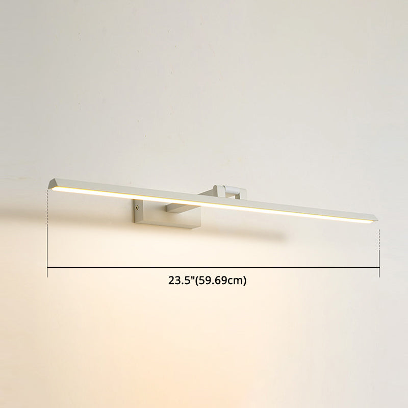 Minimalist Metal Led Vanity Light - Single Fixture Modern Style