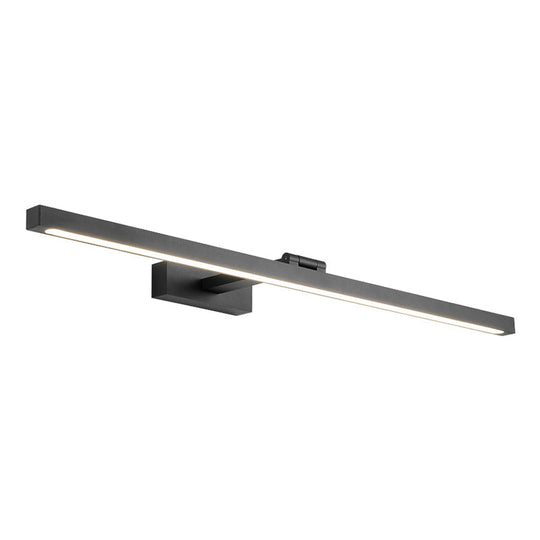 Nordic Minimalist Vanity Wall Light: Aluminum Single Rectangle Fixture