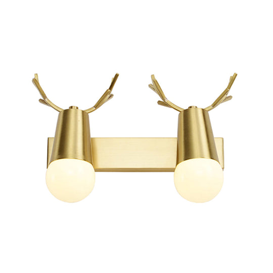 Antler Vanity Wall Light - Creative And Simple Copper Design 2 / Gold