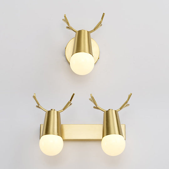 Antler Vanity Wall Light - Creative And Simple Copper Design