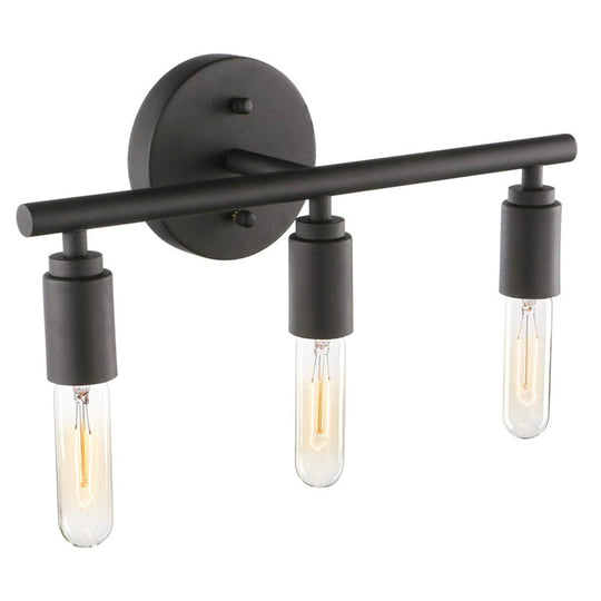 Retro Industrial Style Metal Vanity Light For Open Bulbs Stylish Wall Fixture