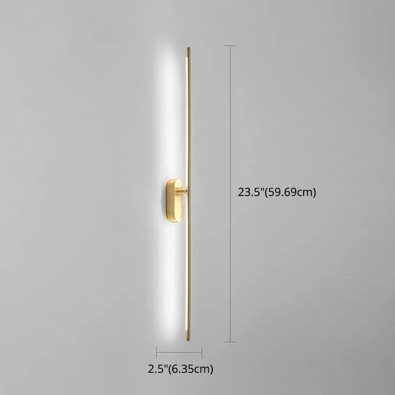 Modern Metal Wall Lamp For Bedroom & Living Room - Linear Strip Lighting