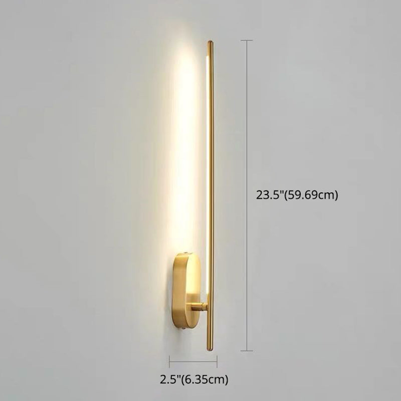 Modern Metal Wall Lamp For Bedroom & Living Room - Linear Strip Lighting