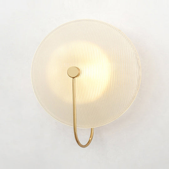 Modern Disk Shaped Wall Sconce For Bedroom And Living Room Decor