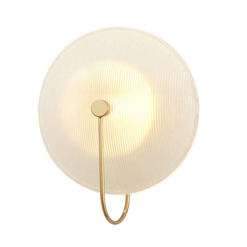 Modern Disk Shaped Wall Sconce For Bedroom And Living Room Decor