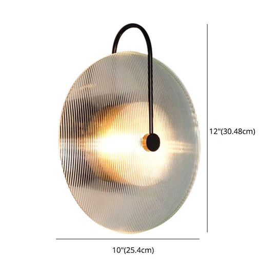 Modern Disk Shaped Wall Sconce For Bedroom And Living Room Decor