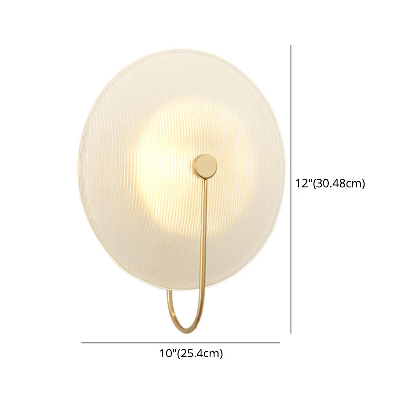 Modern Disk Shaped Wall Sconce For Bedroom And Living Room Decor