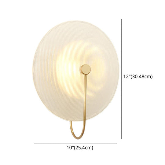 Modern Disk Shaped Wall Sconce For Bedroom And Living Room Decor