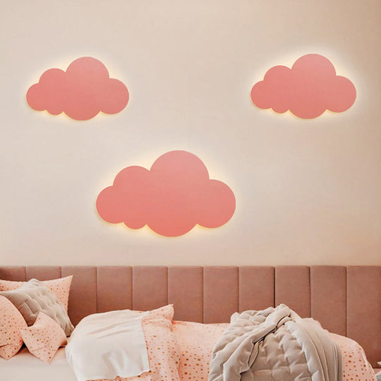 Colorful Cloud Macaroon Wall Light - Bedroom Acrylic Shade Lamp