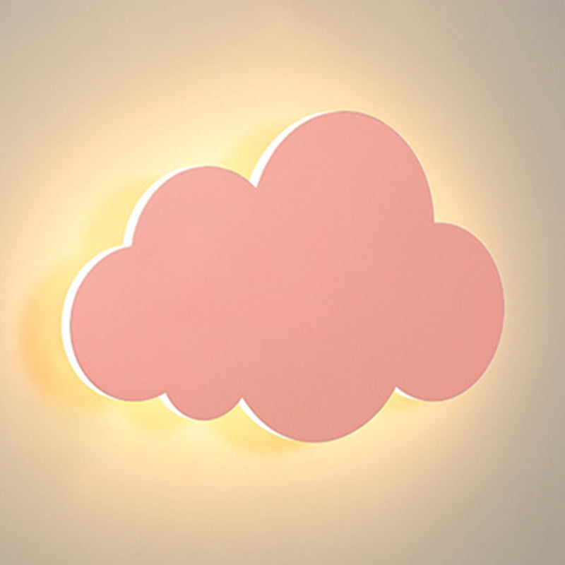 Colorful Cloud Macaroon Wall Light - Bedroom Acrylic Shade Lamp Pink / 8.5