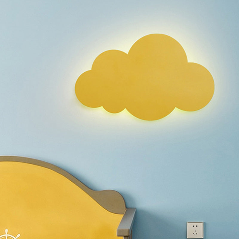 Colorful Cloud Macaroon Wall Light - Bedroom Acrylic Shade Lamp