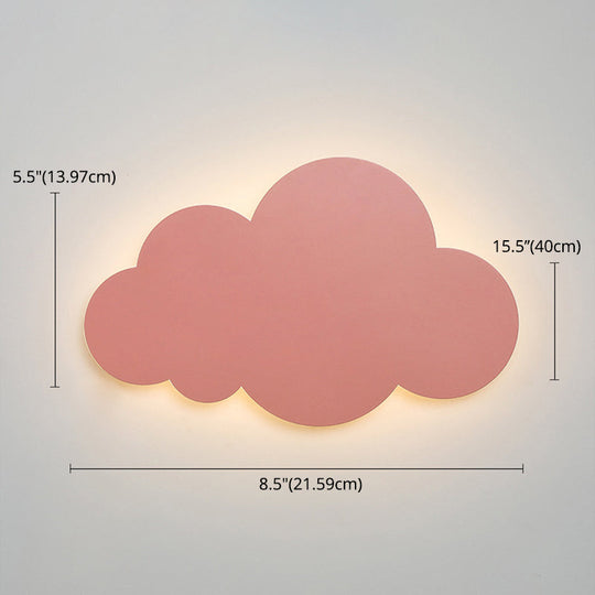 Colorful Cloud Macaroon Wall Light - Bedroom Acrylic Shade Lamp