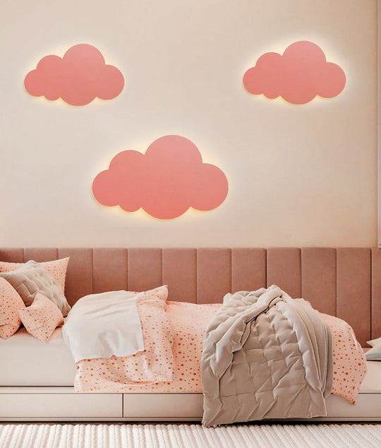 Colorful Cloud Macaroon Wall Light - Bedroom Acrylic Shade Lamp