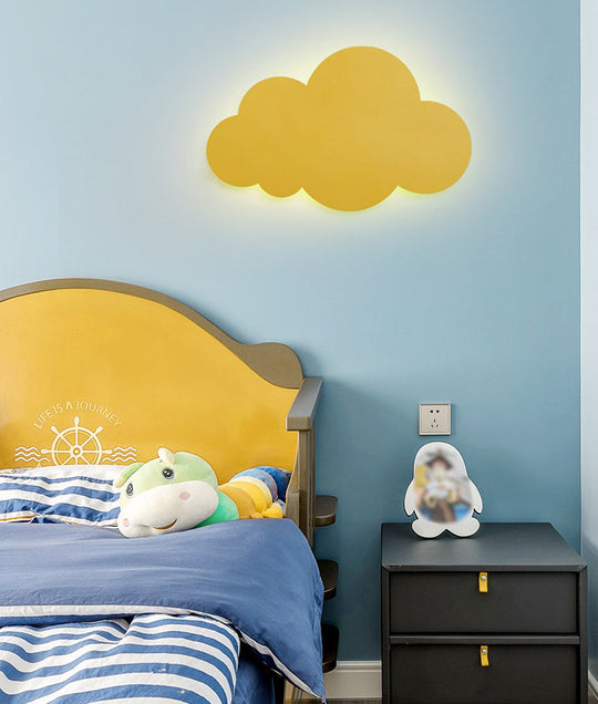 Colorful Cloud Macaroon Wall Light - Bedroom Acrylic Shade Lamp