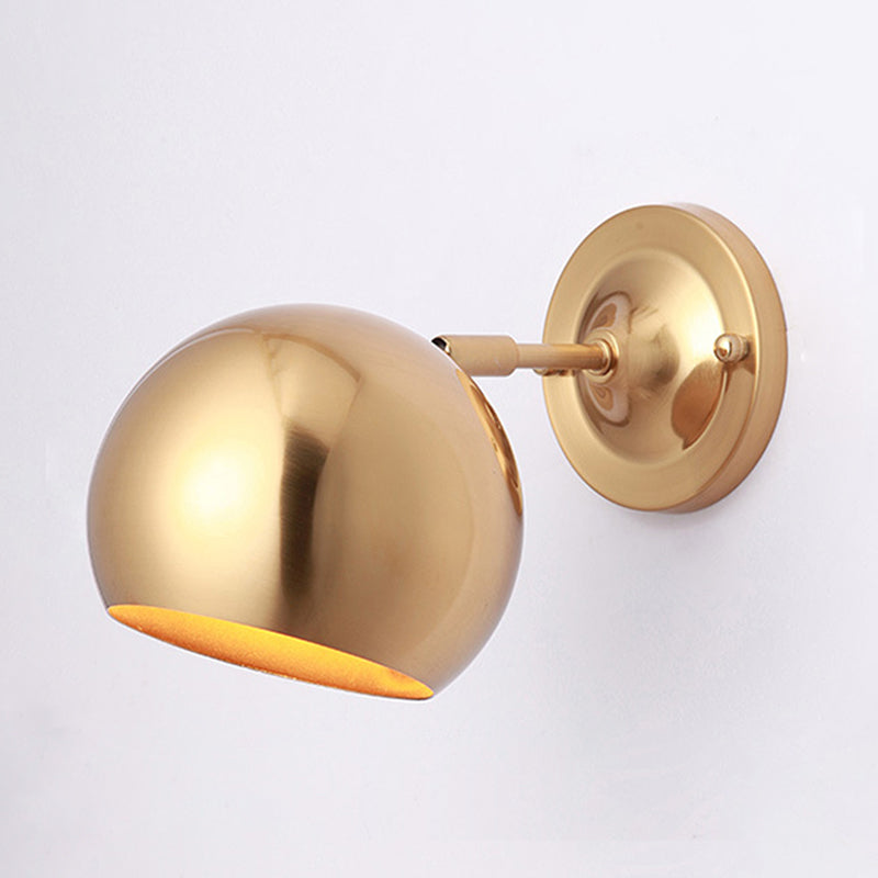 Postmodern Personality Wall Mounted Metal Light For Bedroom Gold / Globe