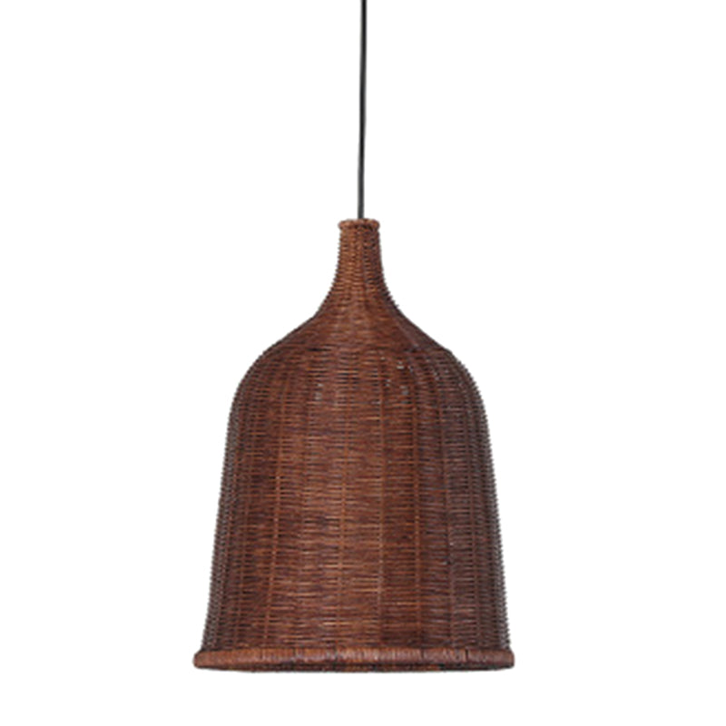 Bamboo Handwoven Dome Pendant Ceiling Light For Dining Table Coffee / 12