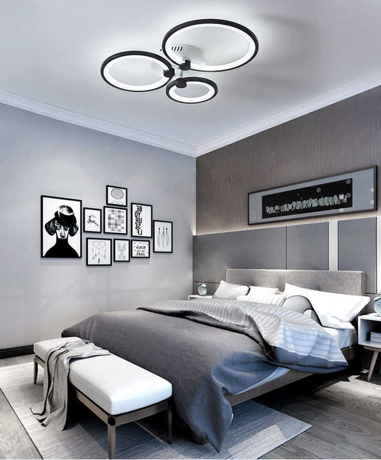 Modern Led Acrylic Flush Mount Ceiling Light For Bedroom