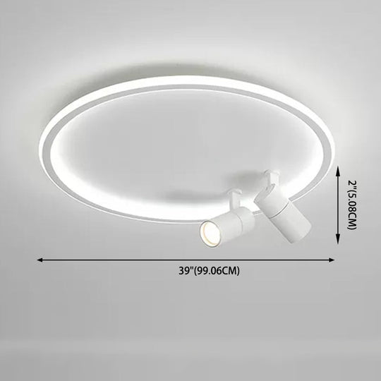 Modern Led Ceiling Light With Nordic Acrylic Design - Perfect For Study Rooms